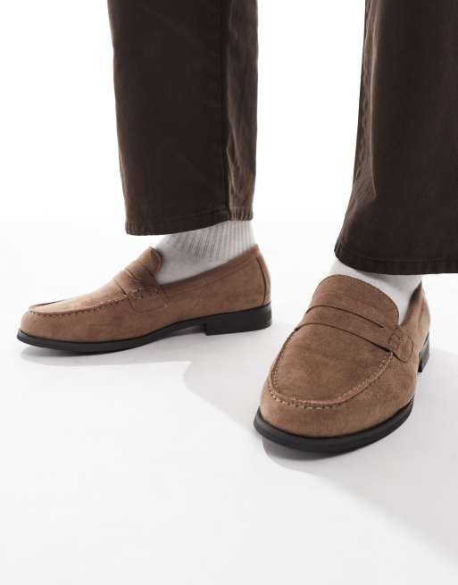 SEQWL - Hero - Mokkafarvede loafers i imiteret ruskind