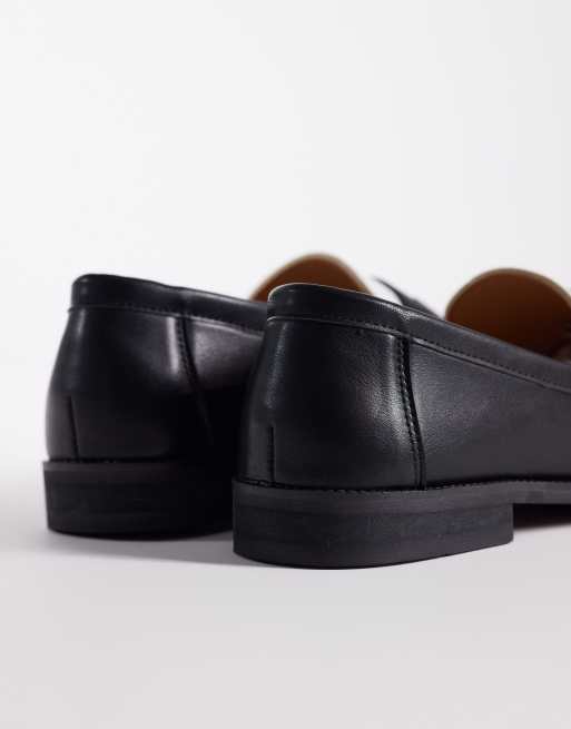 SEQWL – Hero – Svartvita loafers med kontrastdetaljer och rysch, 4 av 4