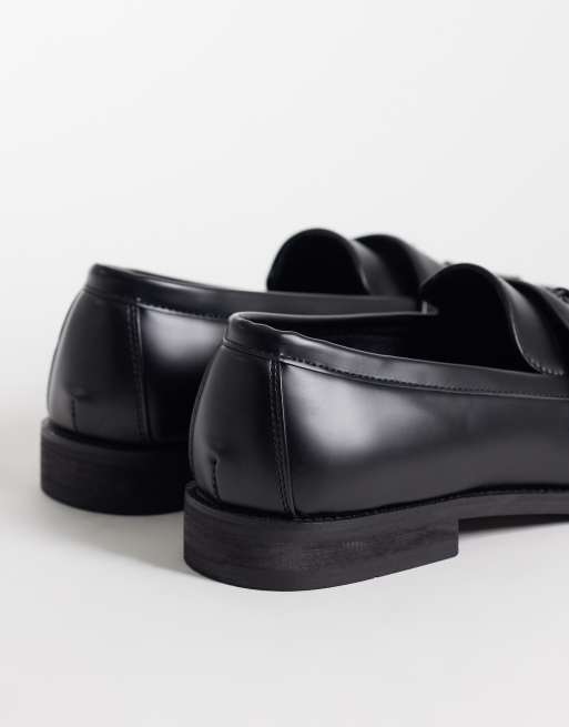 SEQWL Hero tassel loafers in black, 3 of 4