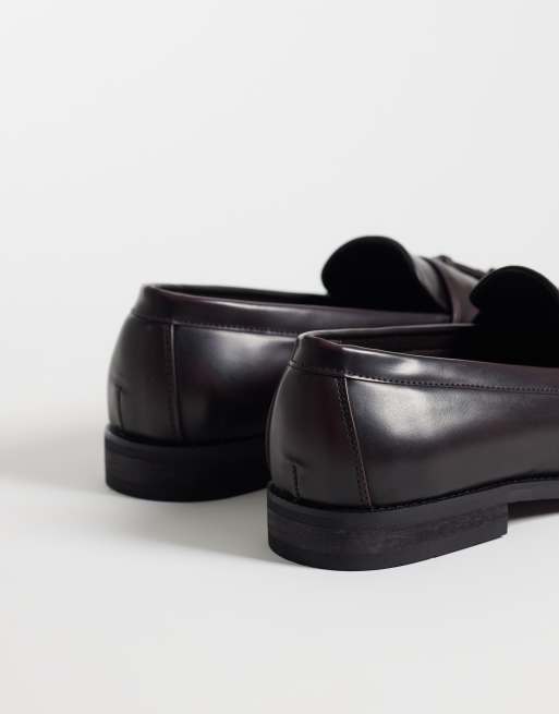 SEQWL Hero tassle loafers in burgudy, 3 of 4