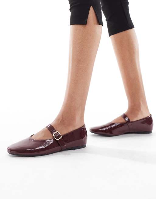 SEQWL - Iris - Ballerine color bordeaux con tomaia alta