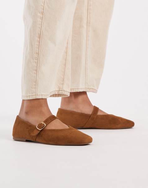 SEQWL - Iris - Ballerines à empeigne haute et boucle - Fauve - view 1