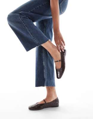 Seqwl Iris Ballet Flats In Brown