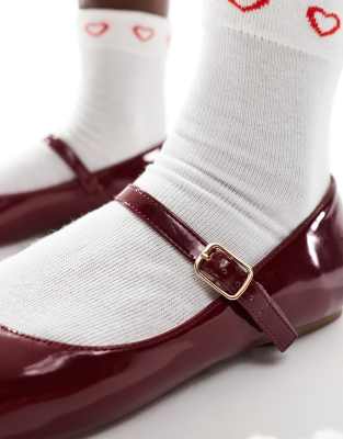 Seqwl Iris Ballet Shoes In Red