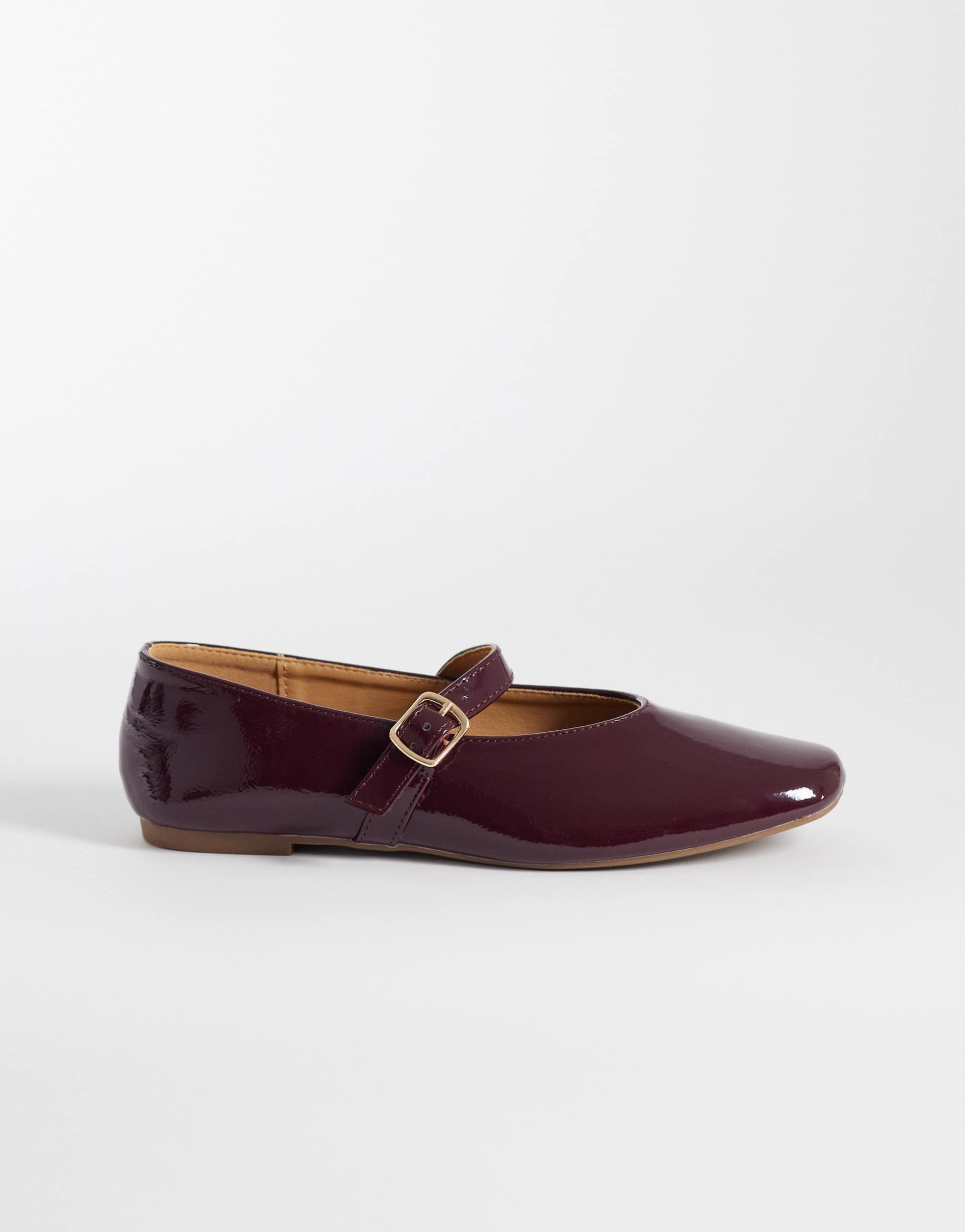 seqwl iris high vamp ballet flats in burgundy