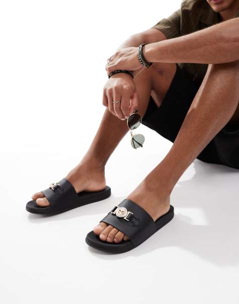 SEQWL - ITA - Sandalen met gespband in zwart - view 1