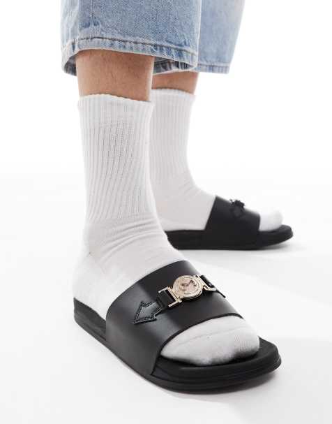 SEQWL ITA sandals with buckle stap in black - view 1