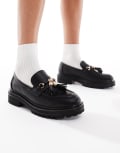 [SEQWL] SEQWL Jeep chunky tassel loafers in black 40 Black pu