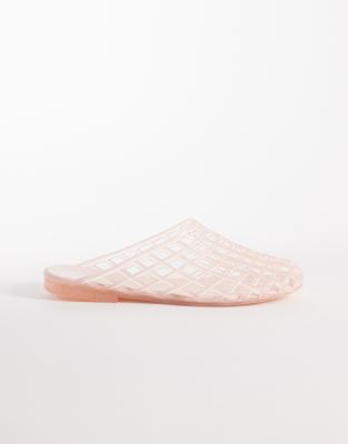 Seqwl Jelly Cage Mules In Transparent