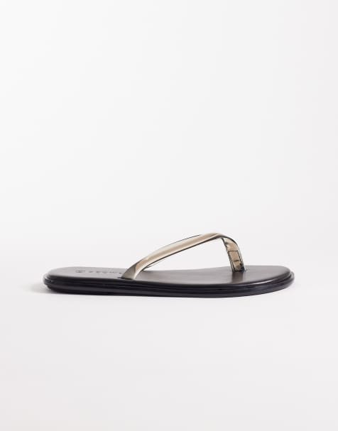 SEQWL - Jelly teenslippers in zwart - view 1