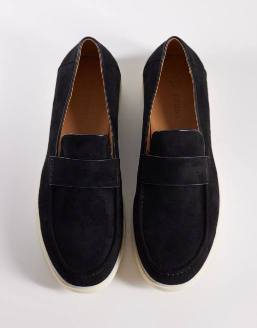 SEQWL – Kayak – Loafer in Schwarz mit feiner Struktur, 3 von 4