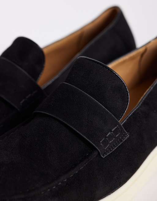 SEQWL Kayak loafers in black micro, 2 of 4