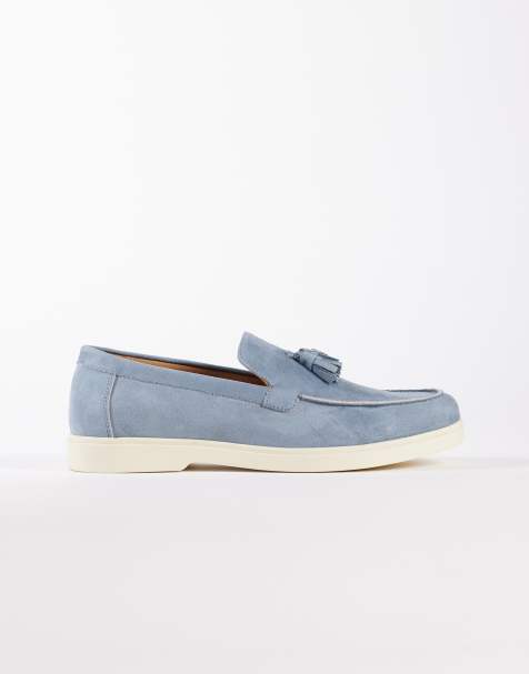 SEQWL Kayak tassel loafer in grey/blue micro - view 1