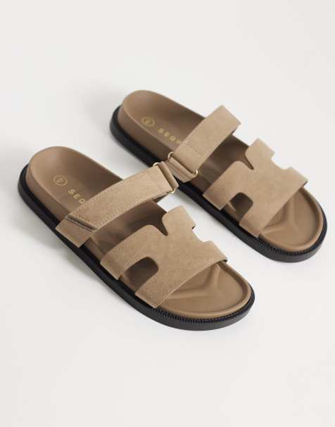 SEQWL – Kidman – Sandalen in Taupe mit Riemen - view 1