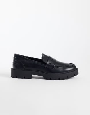 Seqwl Kinder Chunky Loafers In Black