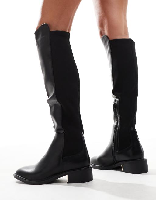 SEQWL knee high boots in black