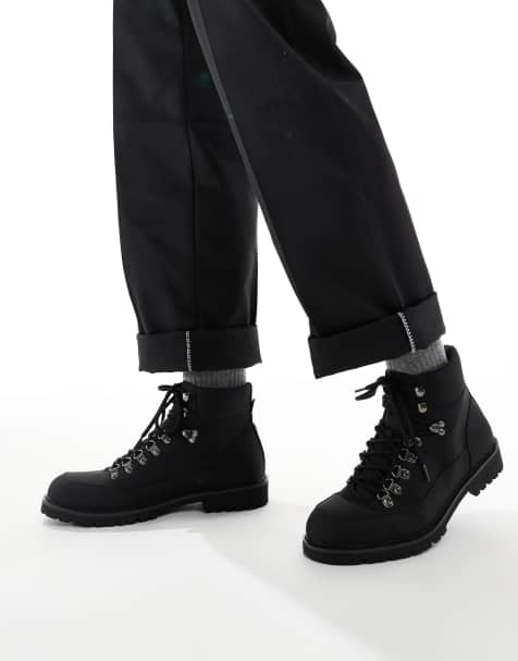 SEQWL lace up boots in black - view 1