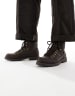 SEQWL lace up boots in black