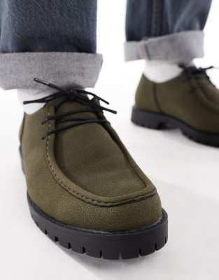 Seqwl Lace Up Shoes In Green