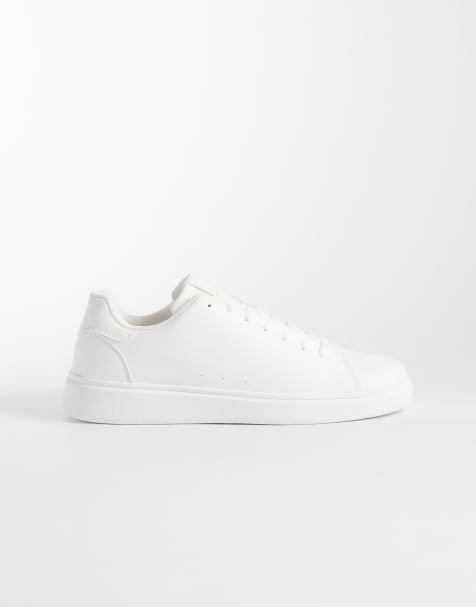 SEQWL lace up trainers in white - view 1