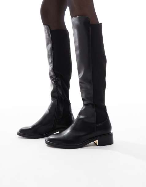 SEQWL Latte riding boots in black - view 1