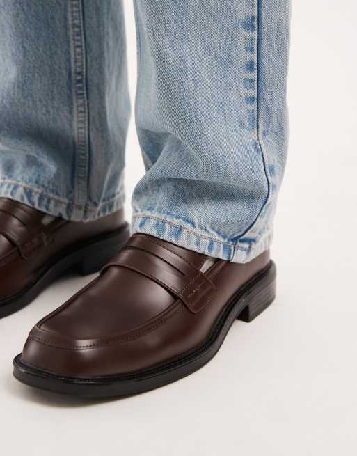 SEQWL – Loafer in Braun mit eckiger Zehenpartie, 3 von 4