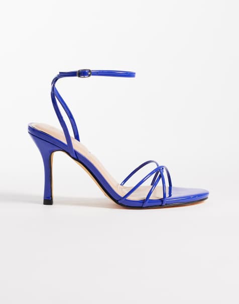 SEQWL Lolly heeled sandal in blue - view 1