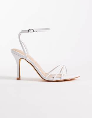 Seqwl Lolly Heeled Sandals In White