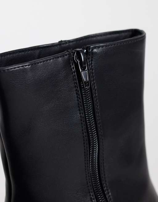SEQWL Lumiere refined wedge ankle boots in black, 3 of 4