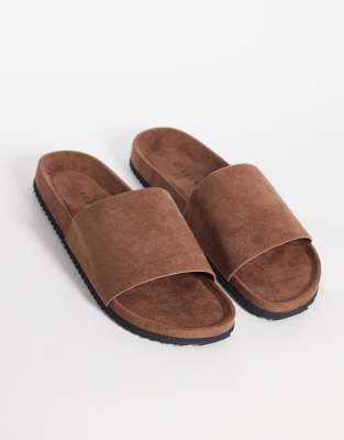 Seqwl Marina Slides In Brown