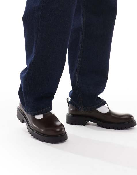 SEQWL mary janes in PU brown - view 1