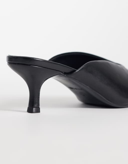 SEQWL Maybach high vamp mules in black, 4 of 4