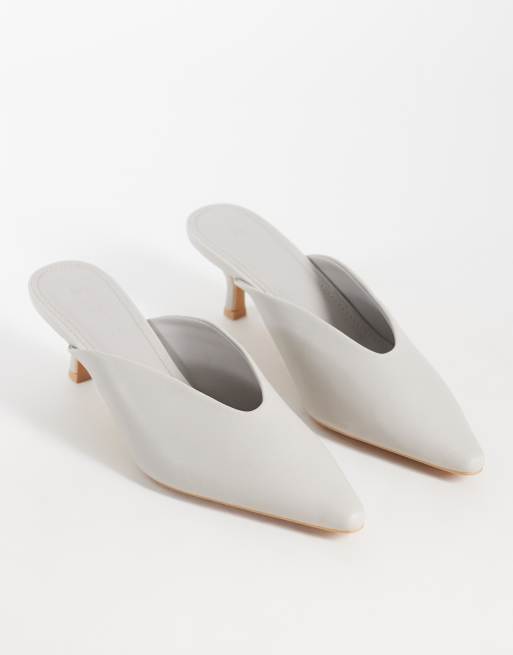 SEQWL Maybach high vamp mules in gray, 2 of 4