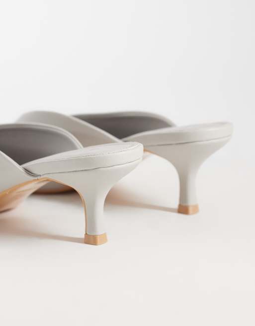 SEQWL Maybach high vamp mules in grey, 3 of 4