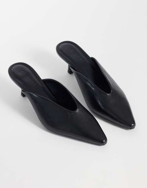 SEQWL – Maybach – Mules in Schwarz mit hohem Schuhblatt, 2 von 4