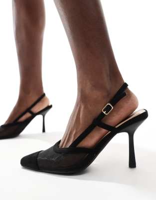 Seqwl Mayback Slingback Kitten Heels