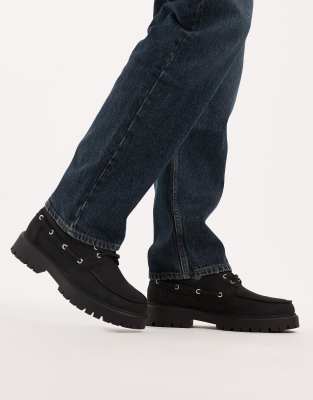 SEQWL - Mexton - Chaussures à lacets et semelle chunky - Noir