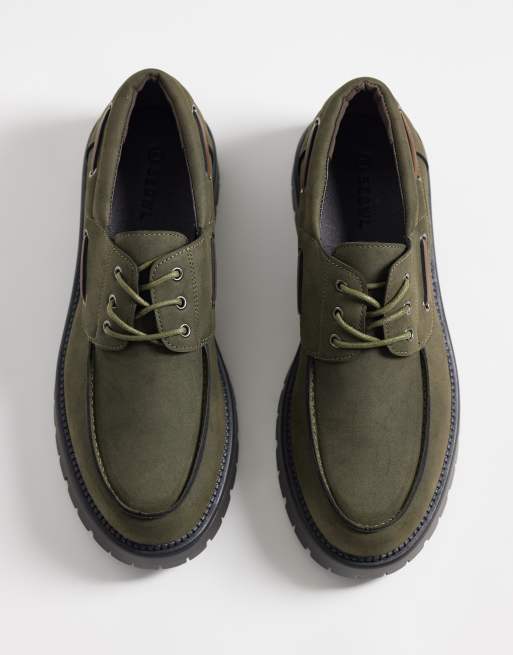 SEQWL Mexton masywne sznurowane buty w kolorze zielonym, 2 z 4