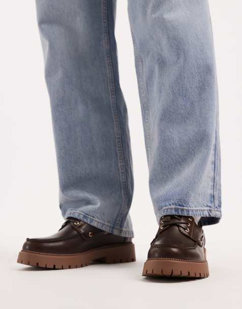 SEQWL - Mexton - Schoenen met dikke zool en veters in bruin - view 1