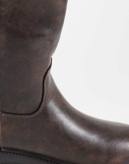 SEQWL Mickey pull on ankle boots in burnished brown, 2 of 4