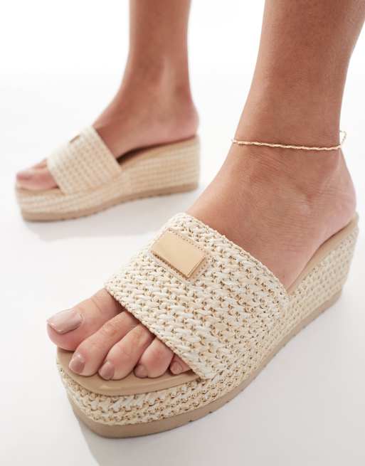 SEQWL – Minelli – Schuhe in Bast-Optik in Natur mit Keilabsatz und Riemen, 4 von 4