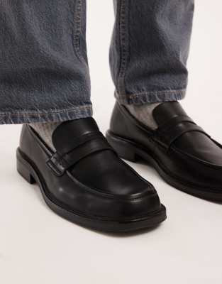 SEQWL - Mocassins à bout carré - Noir