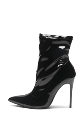  Modern slip on stiletto heel ankle boots 