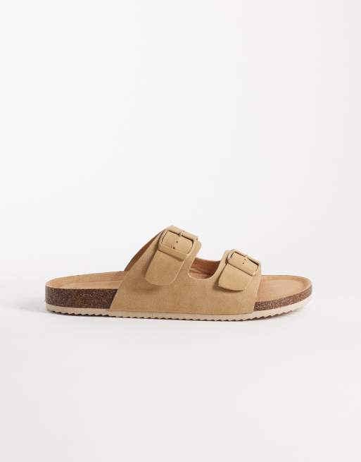 SEQWL - Molsen - Sandali color tortora con fibbie