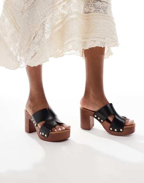 SEQWL mule sandals in black - view 1