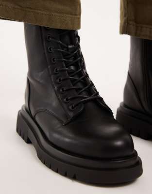 Seqwl Mvega Tall Lace Up Boots In Brown