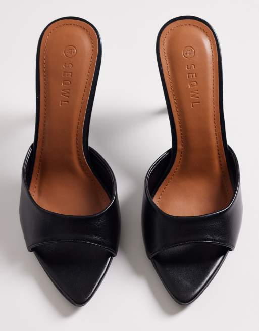SEQWL Ocon heeled sandal in black, 2 of 4
