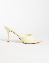 SEQWL Ocon heeled sandal in butter yellow