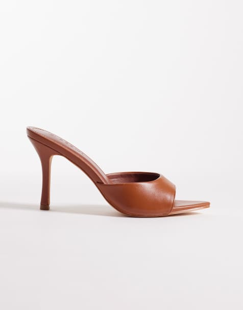 SEQWL Ocon heeled sandal in caramel - view 1