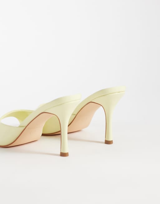 SEQWL Ocon heeled sandals in butter yellow, 2 of 4
